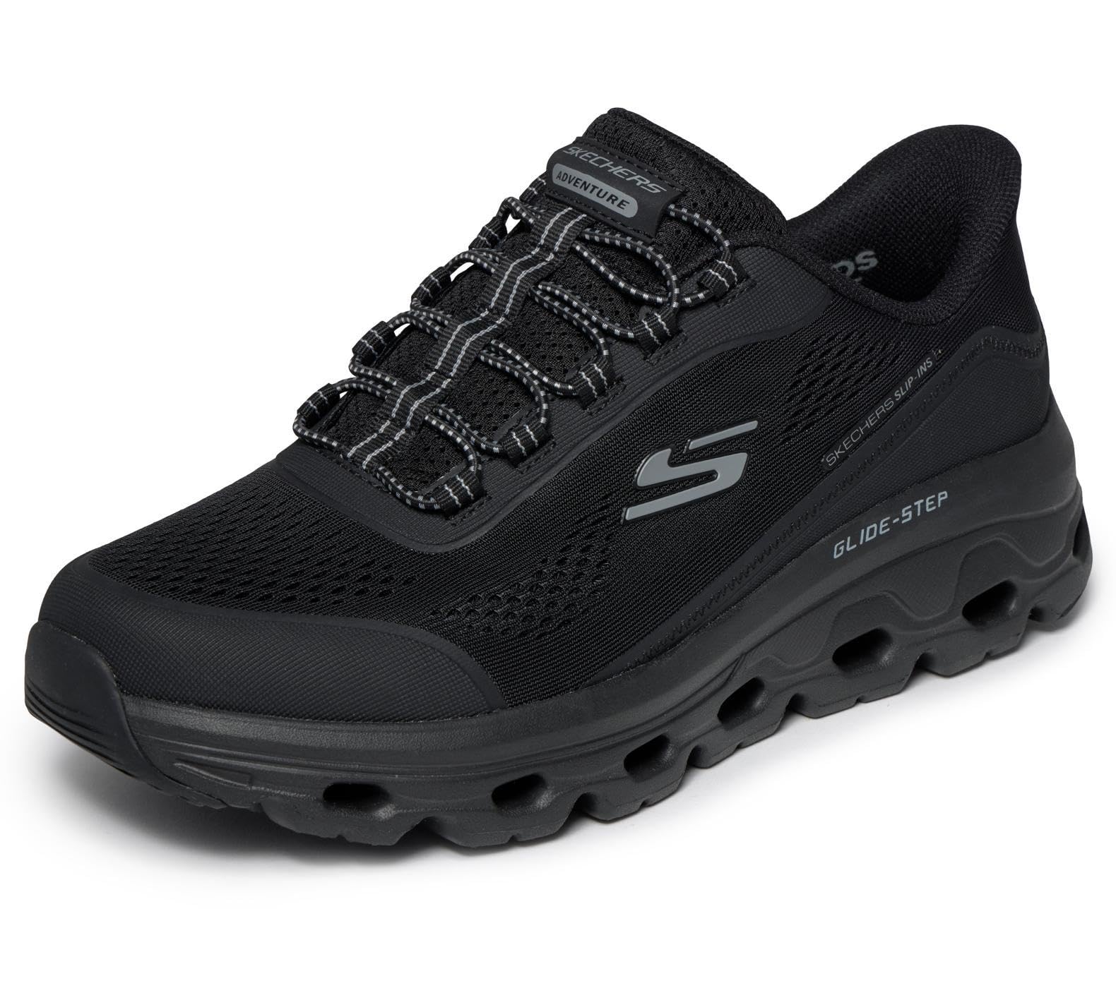 Skechers Men's Glide-Step Sole Glover Peak Trainers, Black, 13 US Image