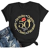 Vintage 1976 T Shirts for Women 50th Birthday Shirts Gifts Born in 1976 Tshirt Retro Short Sleeve Tee Tops
