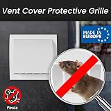 Repa Market 4" 100mm Exhaust Vent Hood w/ Rain Cover & Damper - White ABS Wall view 3