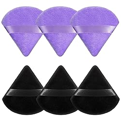 Pimoys 6 Pieces Powder Puff Face Soft Triangle for