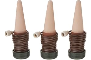 Blumat Classic Self-Watering Stakes - Automatic Drip Irrigation System for Indoor Plant Watering & Outdoor - Water Drip Solution for Potted Plants - Slow Release Stakes, 3 Pack, wo Adapter