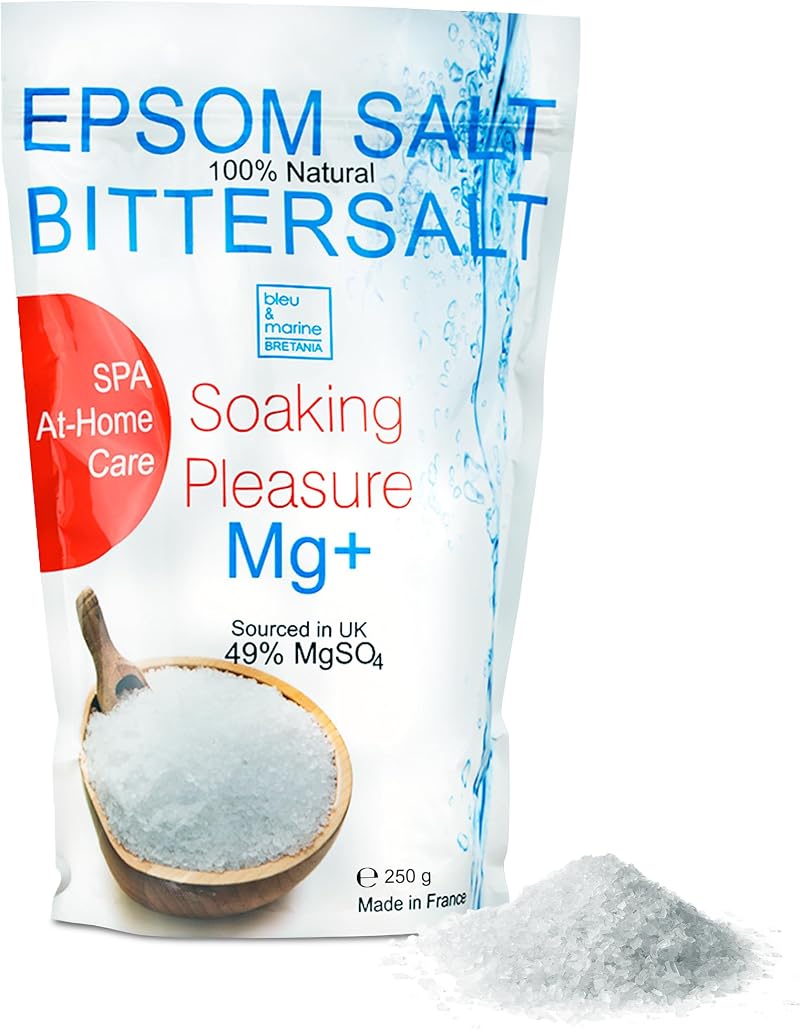 bleu & marine Bretania Pure Epsom Salts Foot Soak 250g Natural Magnesium for