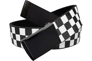 Build A Belt Boy's 1.25" Wide Black Flip Top Buckle with Canvas Web Belt