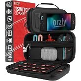 Orzly Carrying Case for Nintendo Switch 2 2025 Console with Screen Padding | Switch 2 Latest 2025/2026 Case Soft Microfiber interior game card microSD storage JoyCon and accessory pockets GIFT BOXED