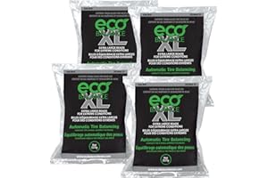 ECO Balance 08-ECOXL4 ECO XL Extreme Condition Tire/Wheel Balancing Beads - Off-Road Vehicles, Light Duty Truck Tires, (4) 8oz Balance Bead Bags, (4) Valve Caps