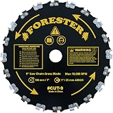 FORESTER Chainsaw Brush Cutter Blade - 9in x 20 Teeth | Fits Most Straight Shaft Trimmers | Conversion Kit Sold Separately
