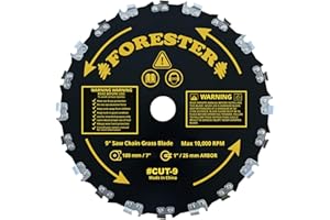 Forester Chainsaw Tooth 9" Brush Blade