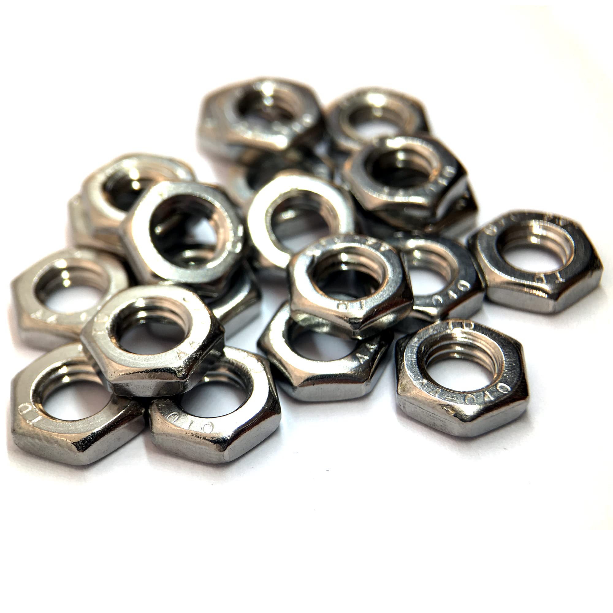 M6 Thin Nut DIN439, A4 (316) Stainless Steel (Pack of 20)