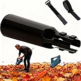 Leaf Blower Air Booster & Turbo Nozzle Attachment,Cyclone Airflow Amplifier Boosts Speed & Power,Universal Fit for 2-4 Inch Nozzles,Suitable for patios,lawns,and snowfields (Black)