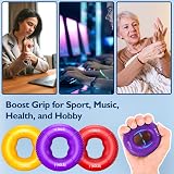 FitBeast Grip Strength Trainer 9-Piece Kit Red Hand Finger Forearm Exerciser view 5