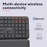 Trust Arvia Silent Wireless Ergonomic Keyboard UK QWERTY Bluetooth 2.4GHz view 5