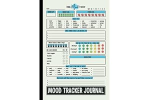 Mood Tracker Journal: Daily Mental Health & Wellness Diary with Prompts for Help Relieving Anxiety, Borderline Personality Disorder or Depression | Self Care Notebook for Adults & Teens