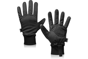 OnWander Winter Gloves for Men Women - Fashion Snow Durable Waterproof PU Leather Fleecer - Touchscreen Thermal Grip Gloves