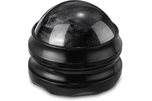 YESMET Massage Ball, Massage Roller Ball, Roller Ball Massager for Sore Muscles Pain Relief, Relax Full Body Massage Tools for Shoulders, Neck, Back, Feet, Deep Tissue, Joint Pain (Black)