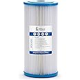 Sediment Pleated Water Filter City or Well Water, Washable 4.5" x 10", 30 Micron