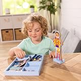 Melissa & Doug Magnetic Dress Up Doll Set with 24 Pieces, 8 Outfits view 7