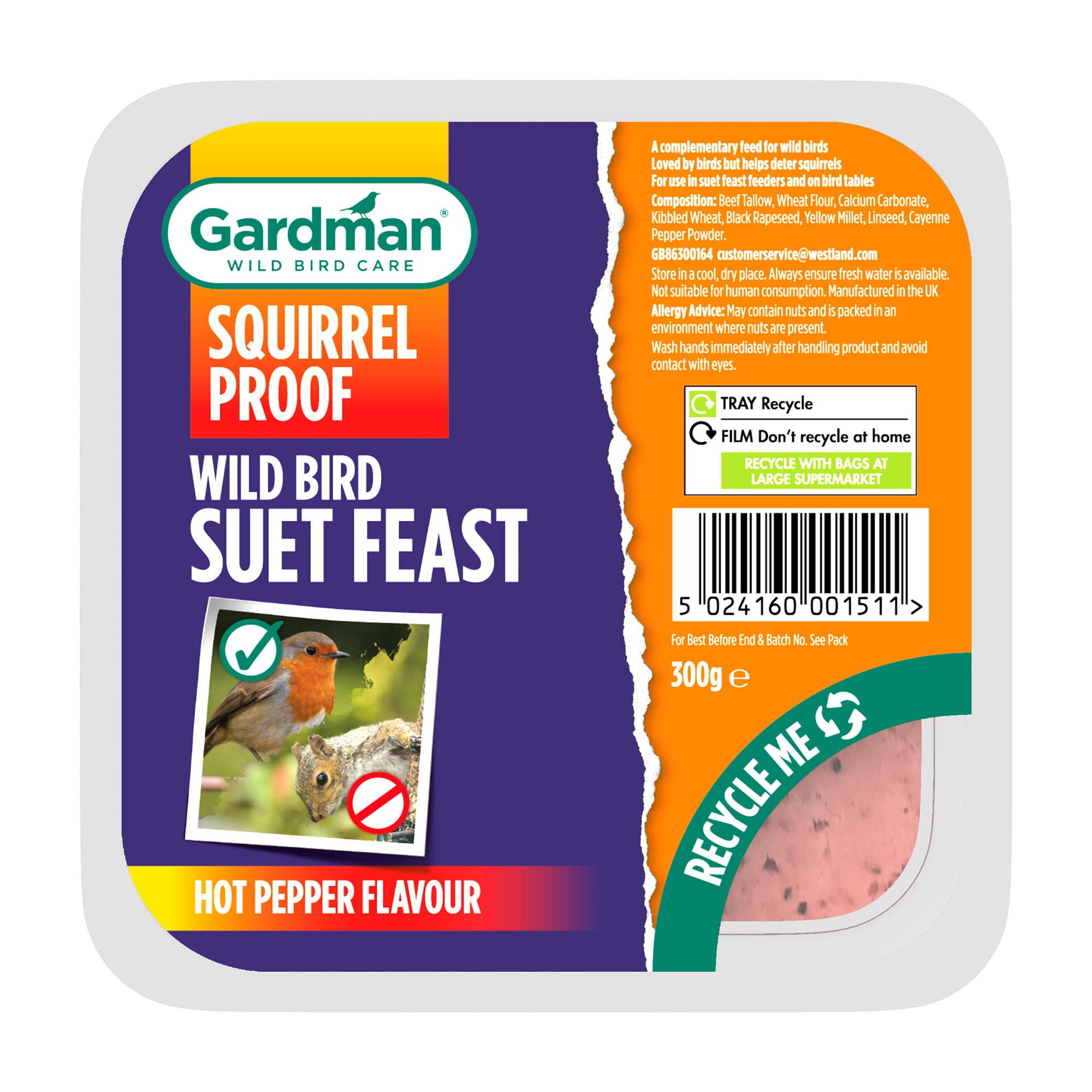 Gardman Squirrel Proof Suet Feast