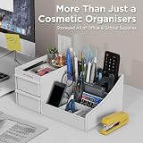 DancesCat Makeup Organizer Large 7 Compartments 2 Drawers ABS Vanity Storage view 3