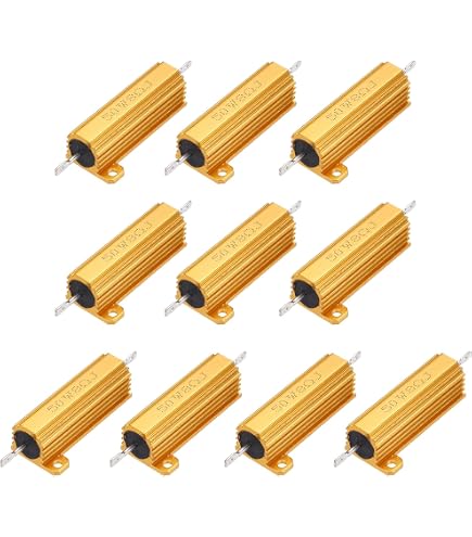 2 Résistances Axiales 160 Ohm 20W En Boîtier Aluminium - Marque Uxcell - Pour électronique/audio
