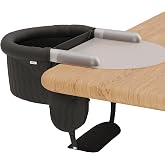 Lalo The Hook-On Chair, Portable Baby High Chair, Silicone Tray &amp; Footrest | Footrest and Silicone Tray, Machine Washable, Includes Travel Bag, Fits Tables 0.8'' to 2.95'' Thick, For Babies up to 37lbs