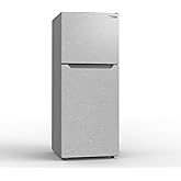 Frigidaire 11.6 Cu. Ft. Compact ADA Top Freezer Refrigerator in Brushed Steel with Electronic Control Panel, Reversible Door Swing, ENERGY STAR on Fridge.com