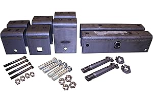 PARTSPRO+PLUS Trailer 3.5K-8K Axle and Spring Attaching Hanger Kit for 2" Wide Slipper Springs Heavy Duty