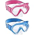Aegend Kids Swim Goggles with Nose Cover, Snorkel Diving Mask for 3-12