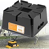 OULEME Trailer Jack Block, 15,000 lbs Leveling Block for RV Camper Travel Trailer 5th Wheel, Fits 8.5” Pad, Tongue Stand/Roun