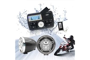 XYC 12V Radio 3 inch Motorcycle ATV UTV Golf Cart Waterproof Anti-Theft Bluetooth Speaker USB TF U Disk FM Radio Stereo Syste