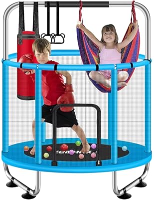 ZCMHAXJ 55" Kids Trampoline with Enclosure 1