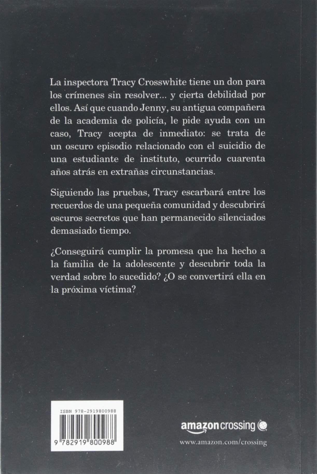 El Claro Mas Oscuro Tracy Crosswhite Spanish Edition Dugoni Robert Leon David 9782919800988 Amazon Com Books