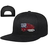 Snapback Hats for Men Flat Bill Hats for Men Black SkullHat Flat Brim Hat Fitted Hats Baseball Caps