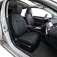 EKR Civic Seat Covers Full Set,Car Seat Cover Custom Fit for Honda Civic Hatchback 2018 2019 2020 2021 EX,EX-L,Sport,Sport Touring,Car Seat Protector Waterproof,Leather Car Seat Cushion(Black)