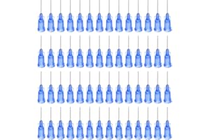 uxcell Industrial Blunt Tip Needle 22G 1/2 Inch Length with Luer Lock Screw Interface Connector, Dispensing Needle for Liquid
