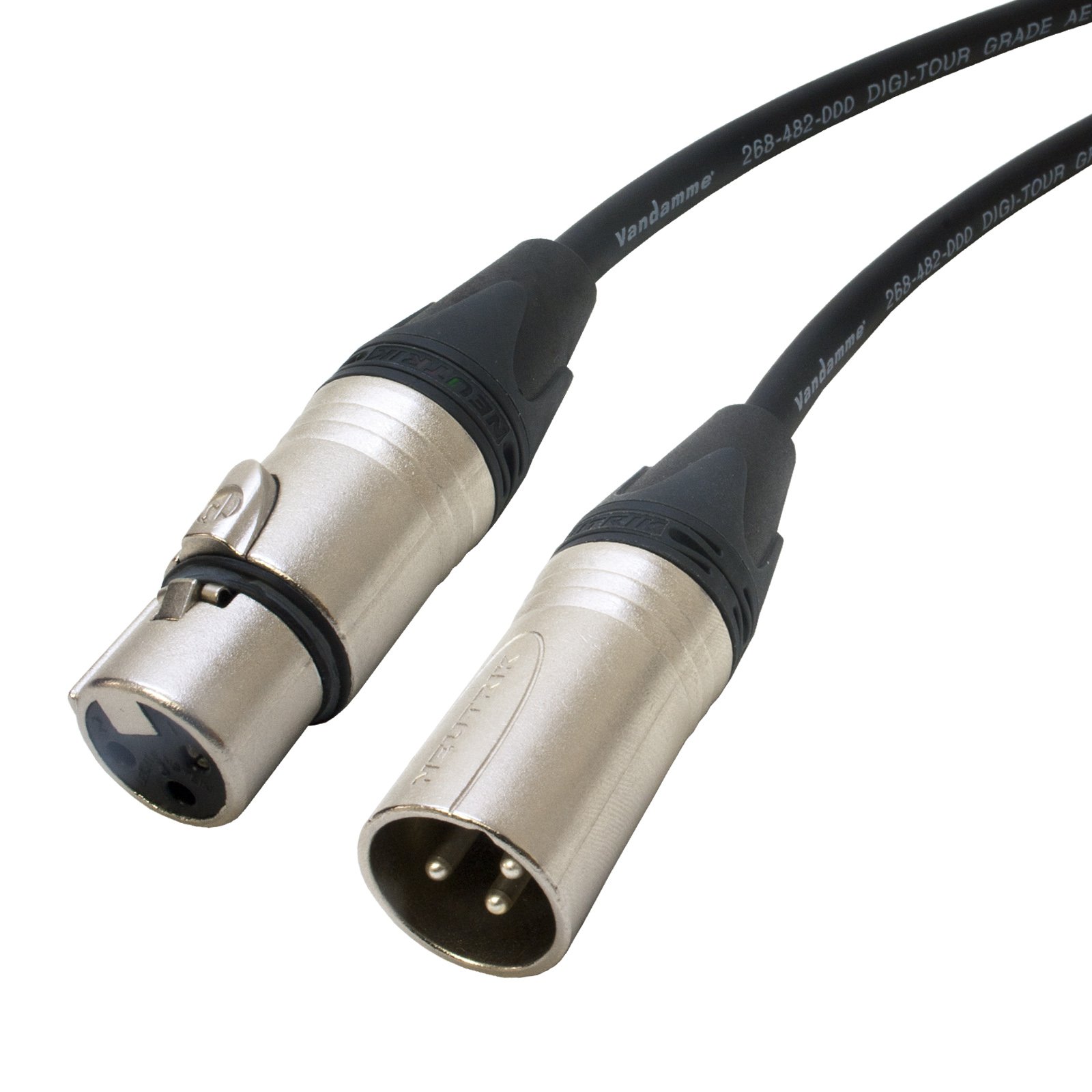 Van Damme DMX 3 Pin XLR to XLR Lead Stage Lighting Control Cable Neutrik Long 1.5 m 10 m (2 m)