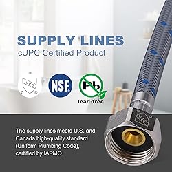 Faucet Supply Lines 3/8" Comp x 1/2" Comp, ARCORA
