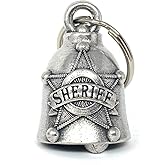 Bravo Bells Sheriff Bell - Biker Bell Accessory or Key Chain for Good Luck on The Road