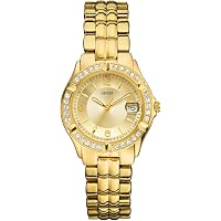 Guess Women\'s Watch U0628l2 Quartz Gold Gemmed Stainless Steel Oversized 44mm Amazon.com: GUESS Women main image 3