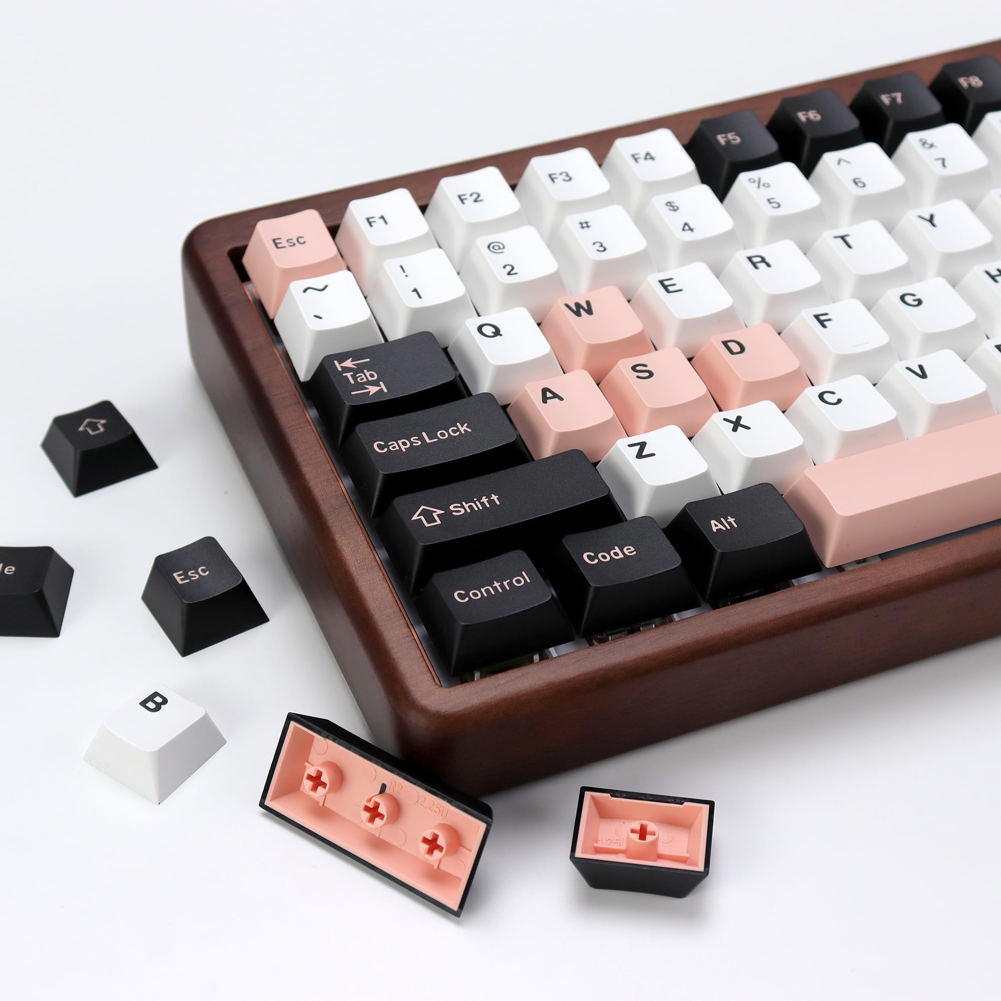 Mua Olivia Female keycaps PBT Double Shot Keycap Set,174 Keys Pink ...