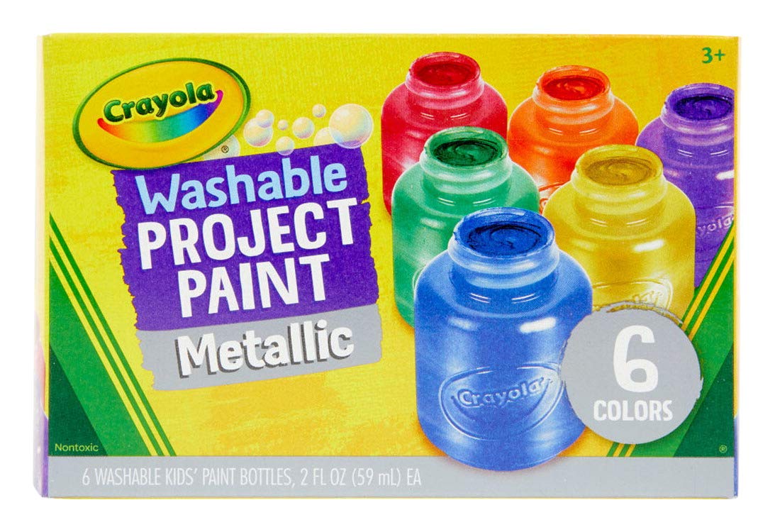 Crayola 6 Washable Metallic Kids' Paints