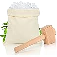 Lewis Ice Bag and Mallet, Ice Crushers for Home Use, Ice Crushing Bag for Bartender Kit Set & Bar Tools Kitchen Accessory