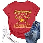 Baseball Shirt Baseball Player T-Shirts Team Women Ballgame Graphic Tshirt Game Day Fan Tee Casual Short Sleeve Top