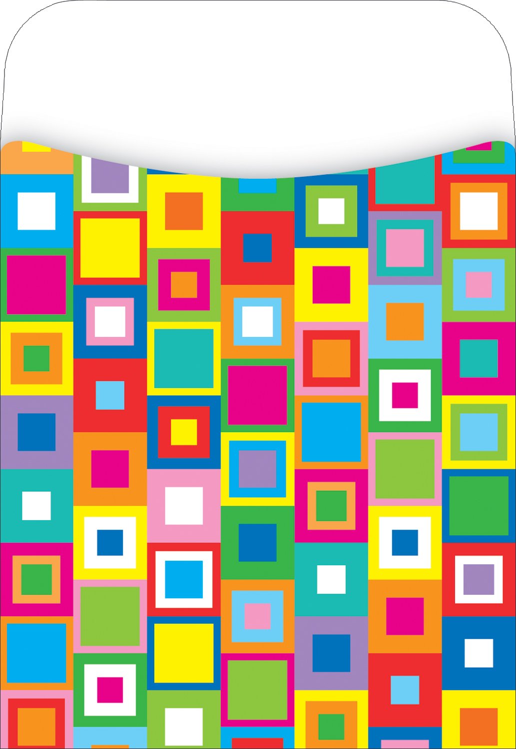 Barker Creek Peel & Stick Library Pockets, What A Square, Great for Holding Library, Index, and Flash Cards, Hall Passes, Recipes, and More! 3-1/2" x 5-1/8", 30 per Pkg (1223)