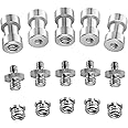 Neewer® 15 Pieces 1/4" 3/8" Metal Threaded Screw Converter Adapter for DSLR Camera,Tripod,Shoulder Rig,Light Stand,Camera Cag