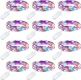Brightown 12 Pack Multi-Color Fairy Lights Battery