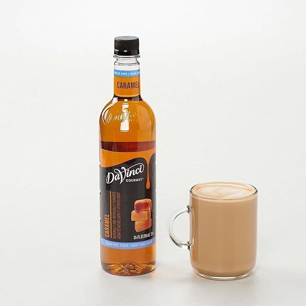 DAVINCI GOURMET SUGAR-FREE CARAMEL SYRUP, 25.4 FLUID OUNCES (PACK OF 1)