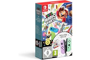 NINTENDO Super Mario Party + Joy-Con Pastal Purple/Green Bundle