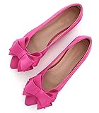 SAILING LU Bow-Knot Ballet Flats Womens Pointy Toe