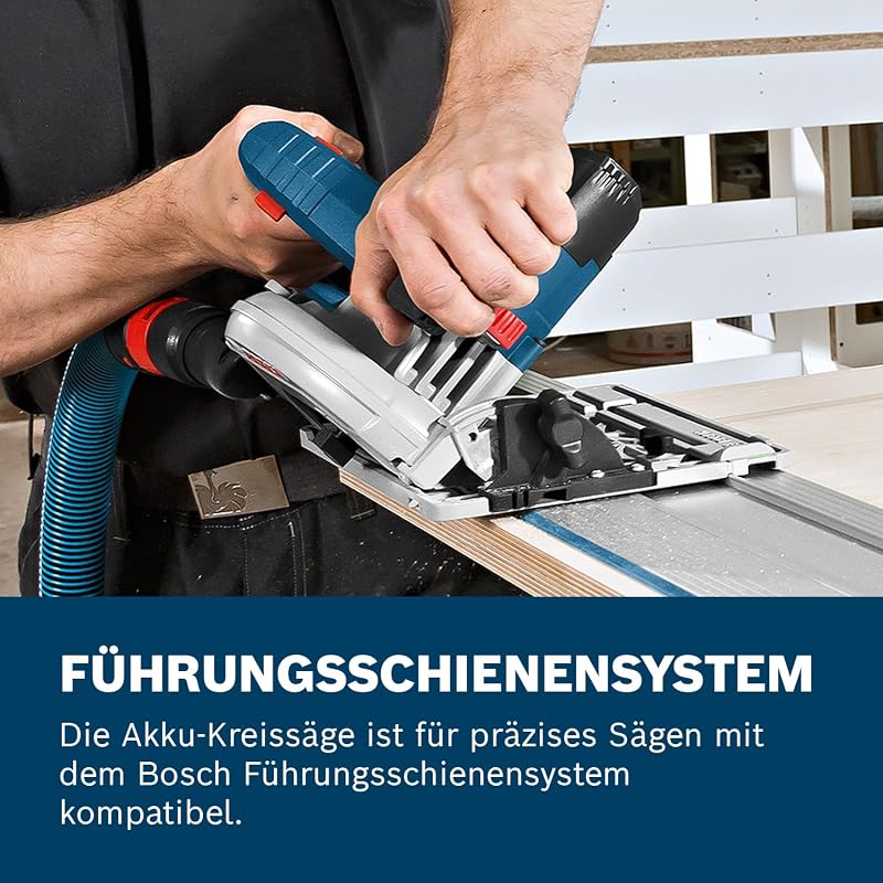 Bosch PRO 18V System Akku Kreissäge GKS 18V-57 G (Sägeblatt-Ø: 165mm, Schnitttiefe: 57 mm, inkl. L-BOXX, ohne Akku/Ladegerät)