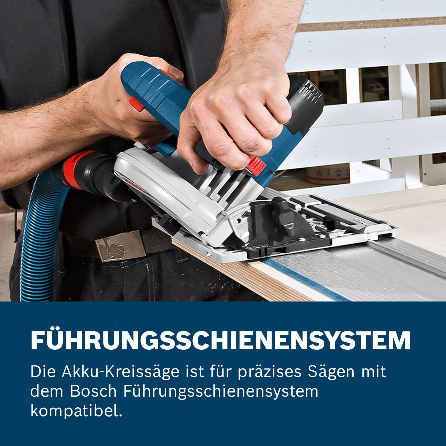 Bosch Professional 18V System Akku Kreissäge GKS 18V-57 G (Sägeblatt-Ø: 165mm, Schnitttiefe: 57 mm, inkl. L-BOXX, ohne Akku/ Ladegerät) 4